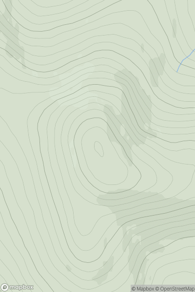 Thumbnail image for Meall na Speireig [The Fannaichs] showing contour plot for surrounding peak